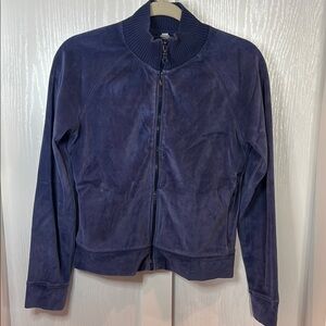 GAP Blue Bomber Jacket with Stand-Up Collar